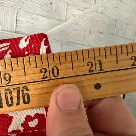 Talbots Red Floral Paisley front plate, Mini Skirt Women’s feminine plus Size - Picture 6 of 8